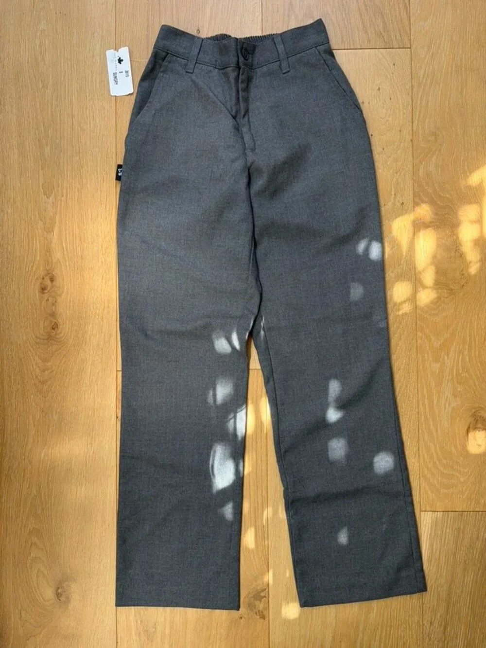 Top Marks School Uniform Pants (Gray) - Size: Youth 8 - NWT